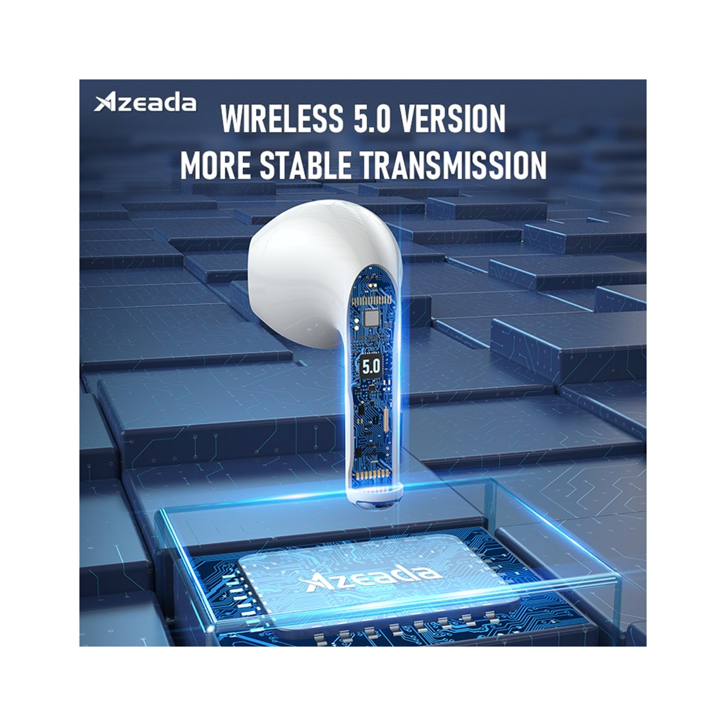 Наушники Proda Azeada Lingcon 4th Mini TWS BT-112 White (PRD-BT112WT) - 7