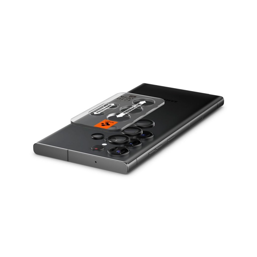 Стекло защитное Spigen Camera Samsung Galaxy S23 Ultra Glas.tR EZ Fit (AGL05950) - 6