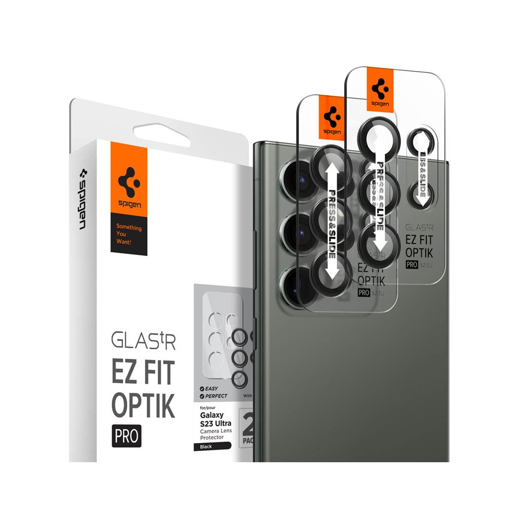 Стекло защитное Spigen Camera Samsung Galaxy S23 Ultra Glas.tR EZ Fit (AGL05950)