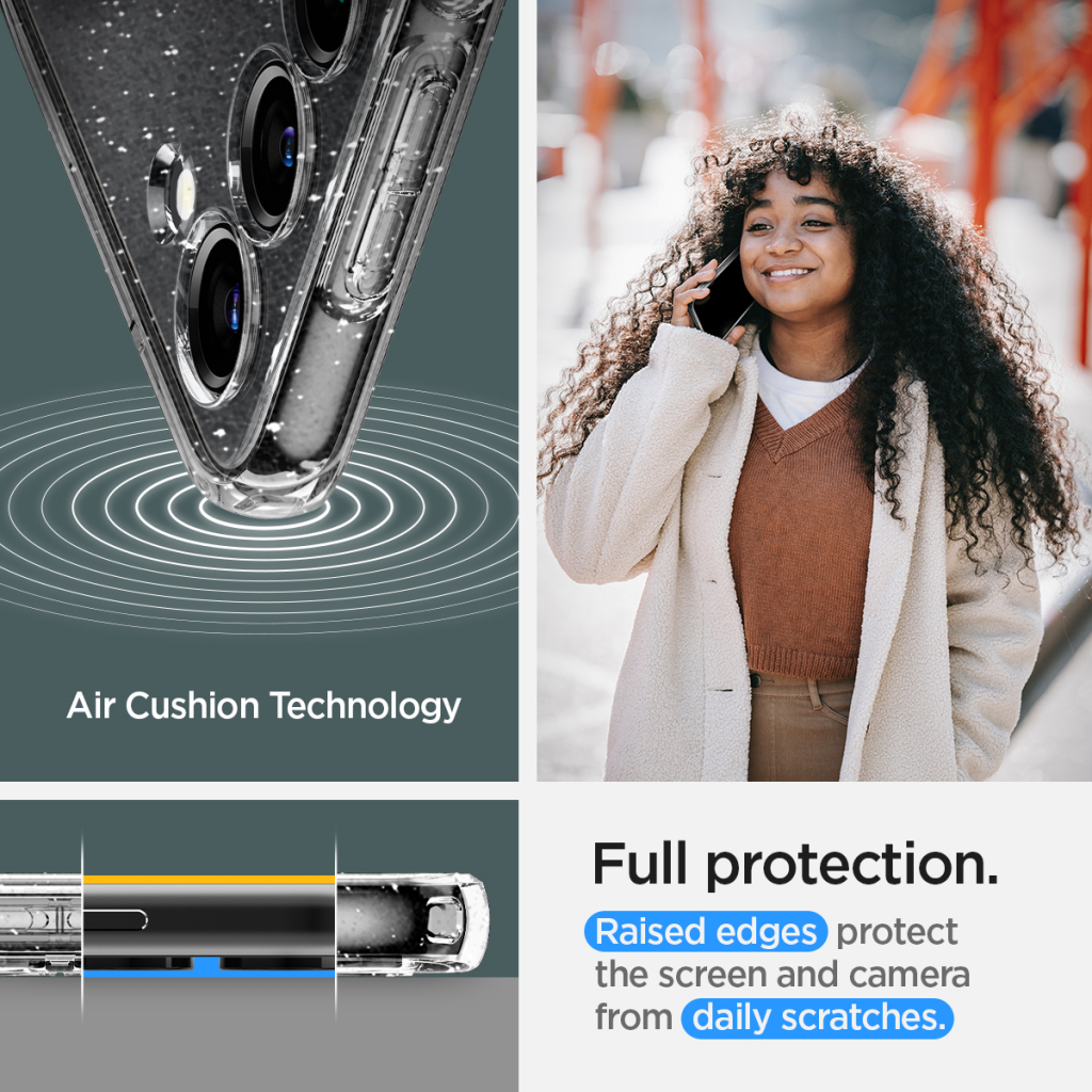 Чехол для моб. телефона Spigen Samsung Galaxy S23 Liquid Crystal Glitter, Crystal Quartz (ACS05710) - 5