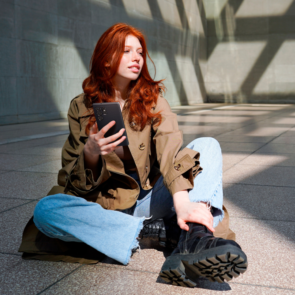 Чехол для моб. телефона Spigen Samsung Galaxy S23 Ultra Liquid Air, Matte Black (ACS05614) - 1