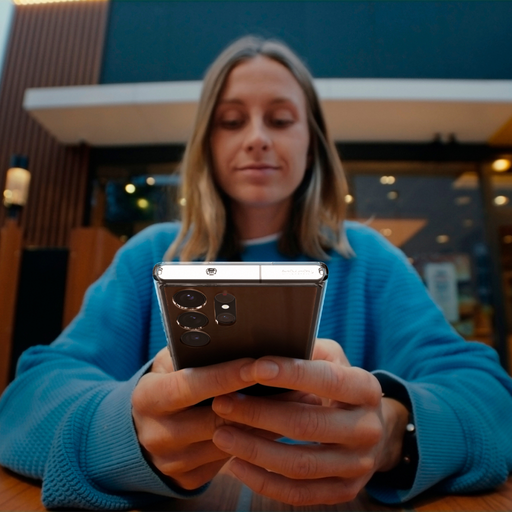 Чехол для моб. телефона Spigen Samsung Galaxy S23 Ultra Ultra Hybrid, Crystal Clear (ACS05617) - 1