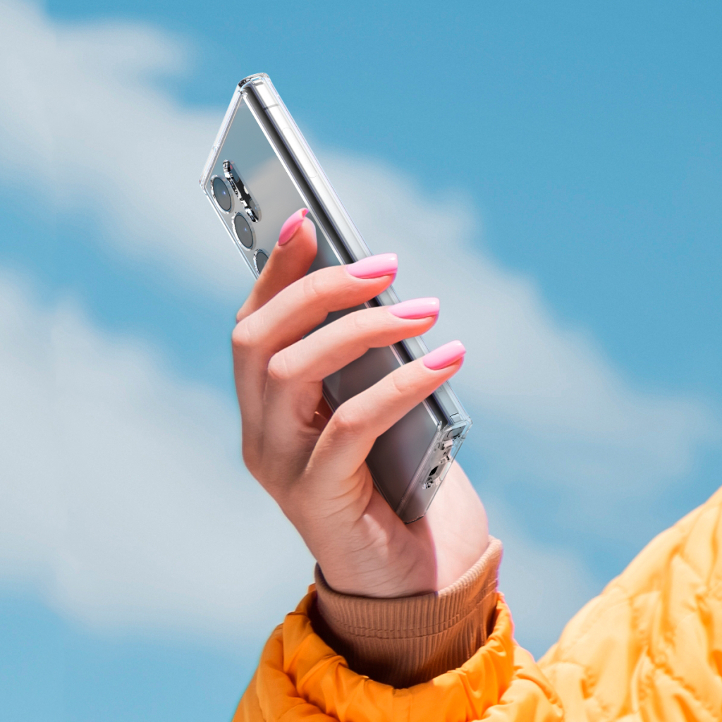 Чехол для моб. телефона Spigen Samsung Galaxy S23 Ultra Ultra Hybrid, Crystal Clear (ACS05617) - 7