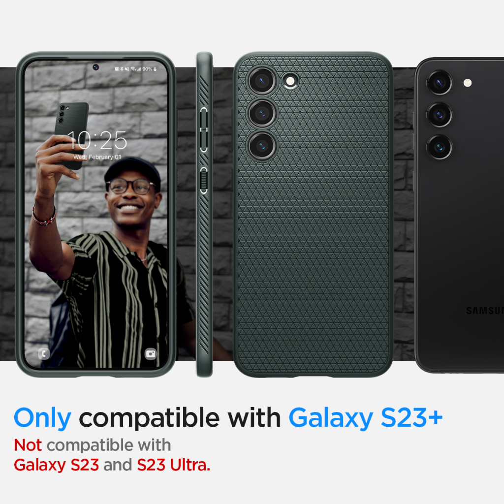 Чехол для моб. телефона Spigen Samsung Galaxy S23+ Liquid Air, Abyss Green (ACS05667) - 8