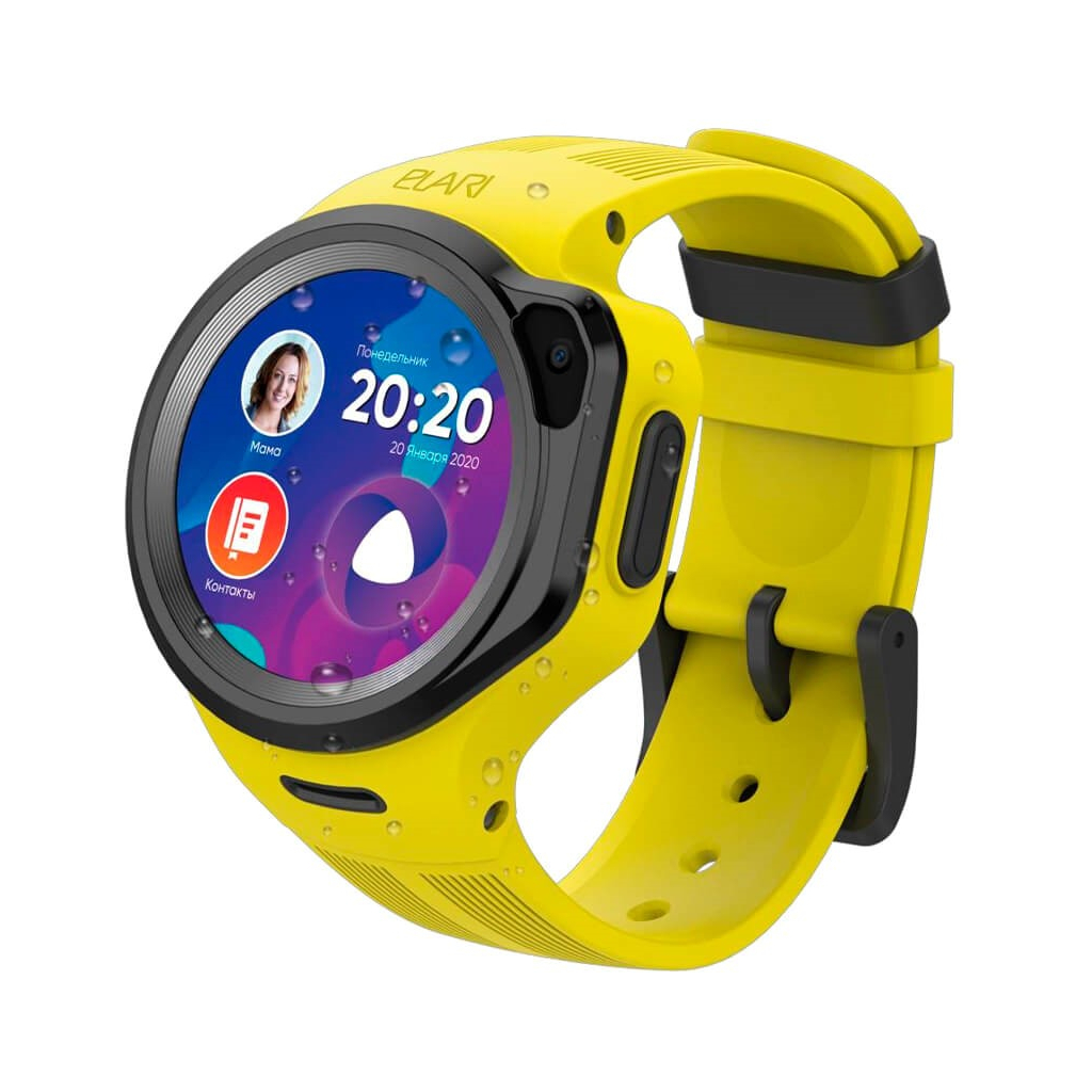Смарт-часы Elari KidPhone 4G Round Yellow (KP-4GRD-Y)