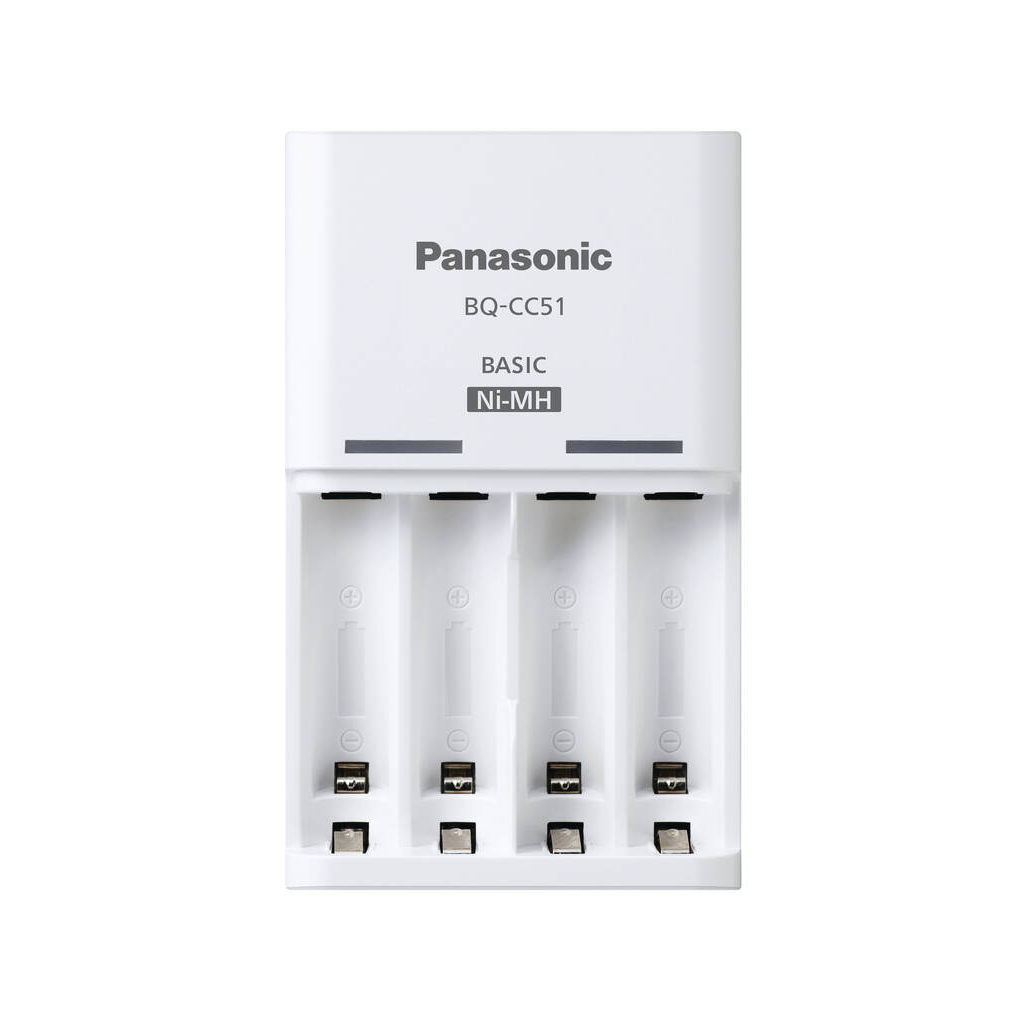 Зарядное устройство для аккумуляторов Panasonic Basic Charger + Eneloop 4AA 2000 mAh New (K-KJ51MCD40E) - 2