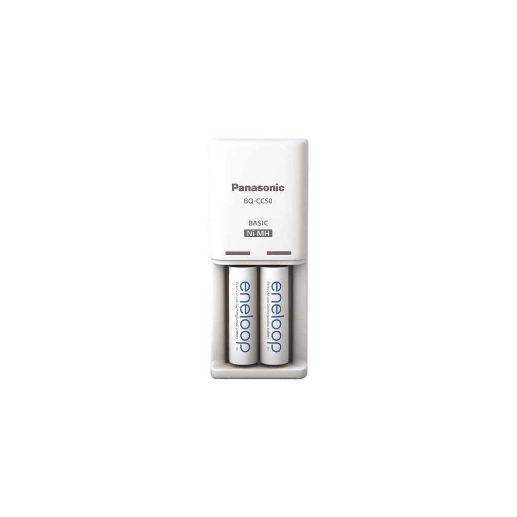 Зарядное устройство для аккумуляторов Panasonic Compact Charger + Eneloop 2AA 2000 mAh (K-KJ50MCD20E)