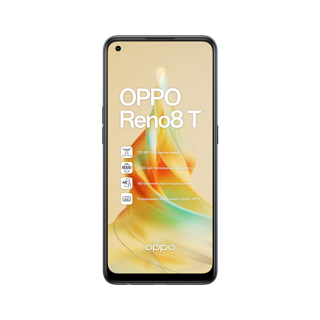 Мобильный телефон Oppo Reno8 T 8/128GB Midnight Black (OFCPH2481_BLACK) - 1