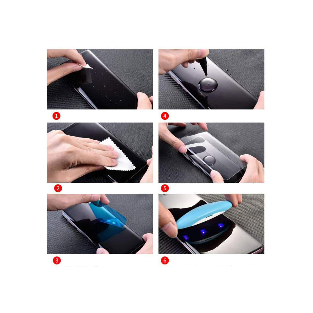 Стекло защитное PowerPlant Huawei Mate 30 Pro (liquid glue + UF-lamp) (GL607266) - 1