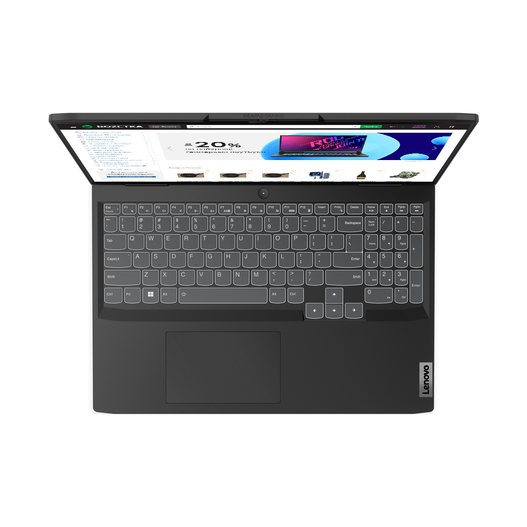Ноутбук Lenovo IdeaPad Gaming 3 16IAH7 (82SA00EDRA) - 7