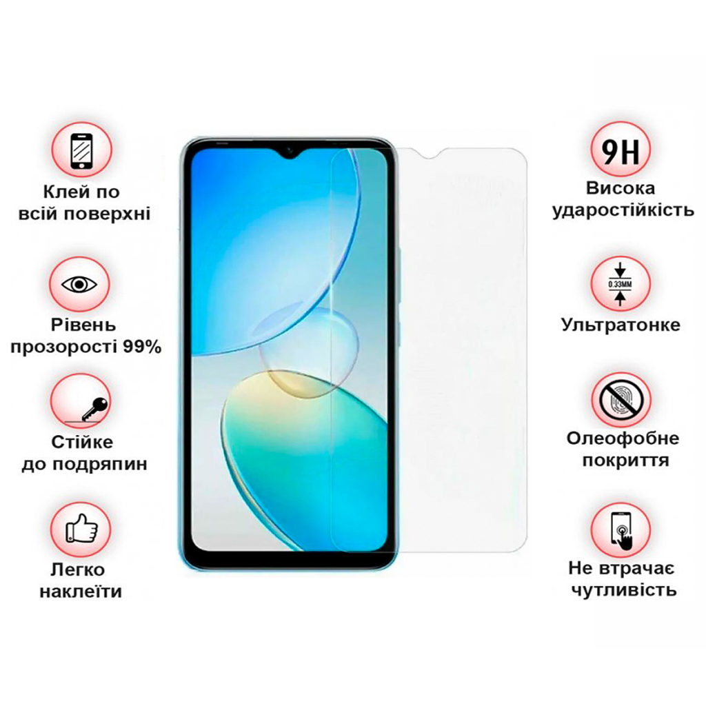 Стекло защитное BeCover Infinix Hot 12і (X665B) 3D Crystal Clear Glass (708539) - 3