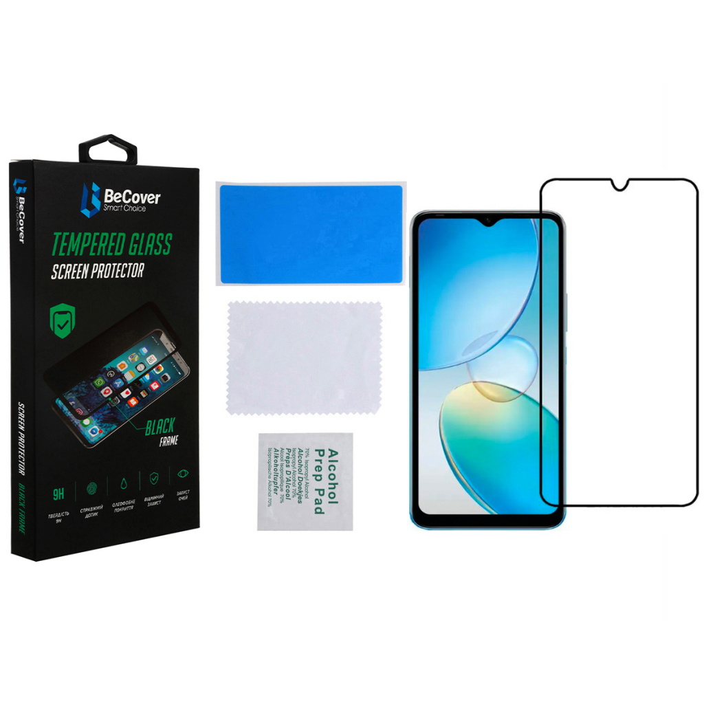 Стекло защитное BeCover Infinix Hot 12і (X665B) Black (708540) - 2