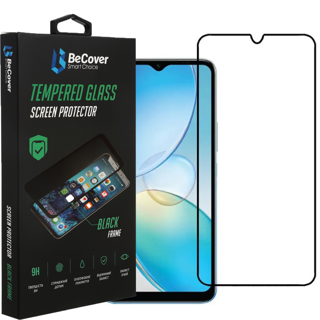 Стекло защитное BeCover Infinix Hot 12і (X665B) Black (708540)