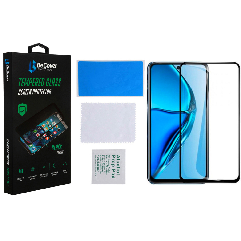 Стекло защитное BeCover Infinix Hot 20 (X6826B) Black (708542) - 2