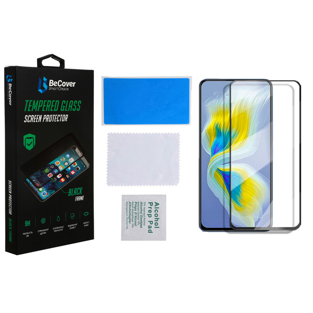 Стекло защитное BeCover Tecno POVA Neo 2 (LG6n) Black (708552) - 2