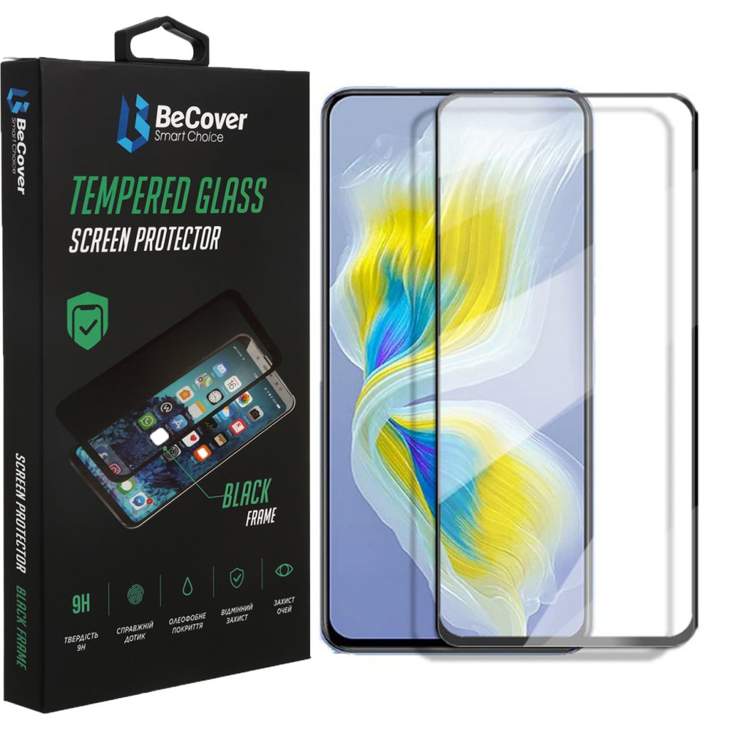 Стекло защитное BeCover Tecno POVA Neo 2 (LG6n) Black (708552)