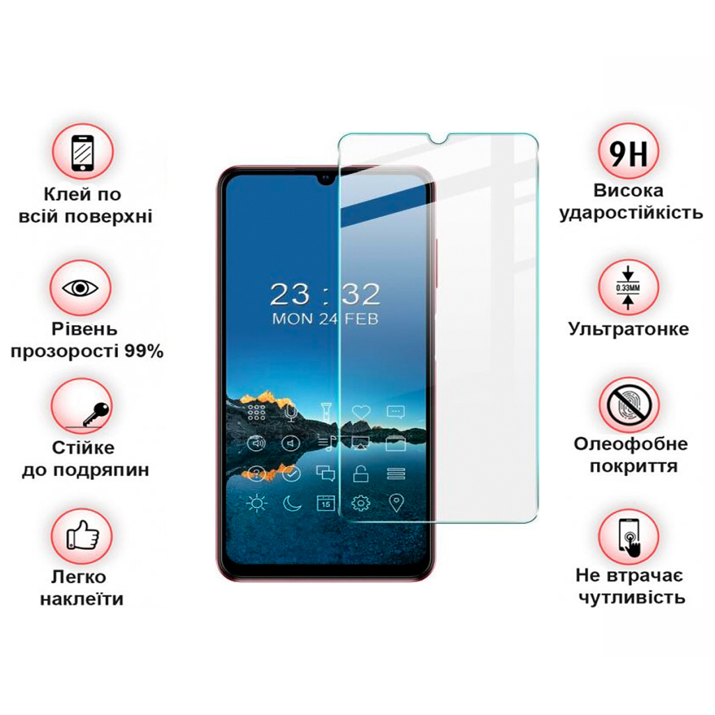 Стекло защитное BeCover ZTE Blade A72/V40 Vita 3D Crystal Clear Glass (708563) - 3