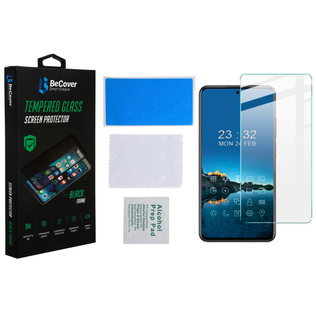 Стекло защитное BeCover ZTE Blade V40 / V40 Pro 3D Crystal Clear Glass (708561) - 2