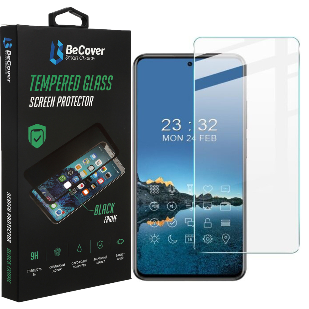 Стекло защитное BeCover ZTE Blade V40 / V40 Pro 3D Crystal Clear Glass (708561)
