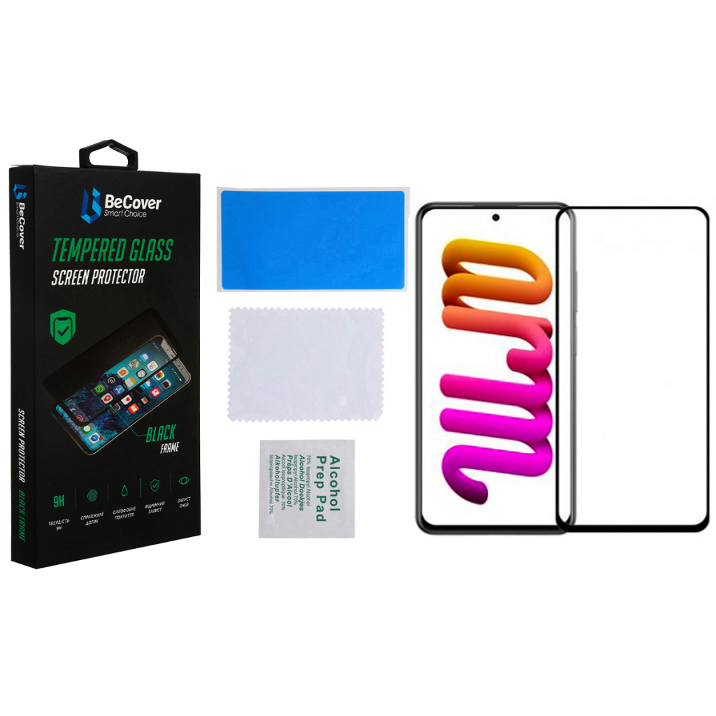Стекло защитное BeCover ZTE Blade V40 / V40 Pro Black (708562) - 2