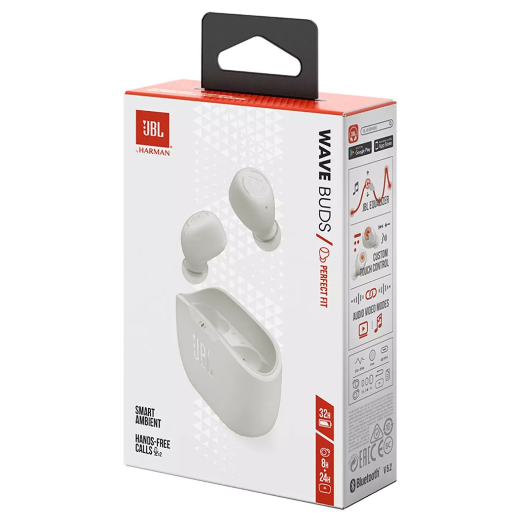 Наушники JBL Wave Buds TWS White (JBLWBUDSWHT) - 9