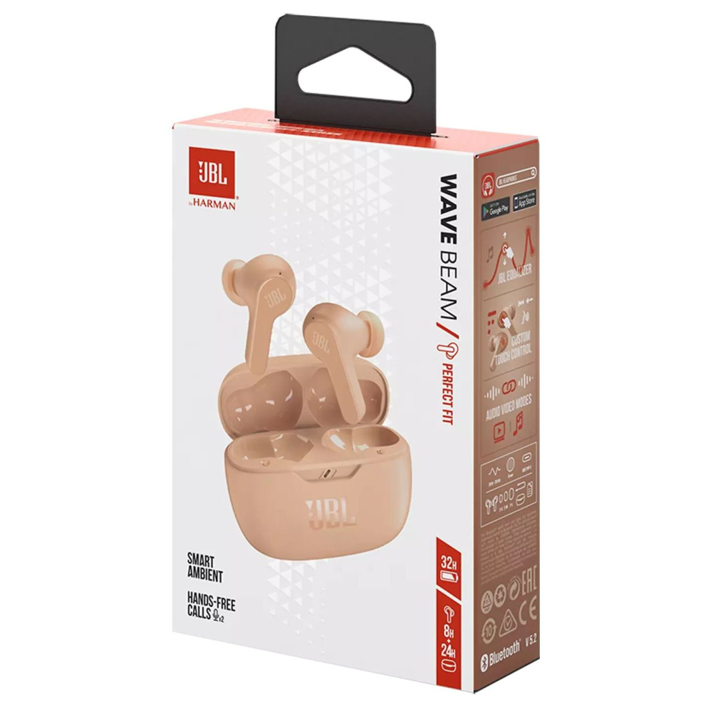 Наушники JBL Wave Beam TWS Beige (JBLWBEAMBEG) - 8