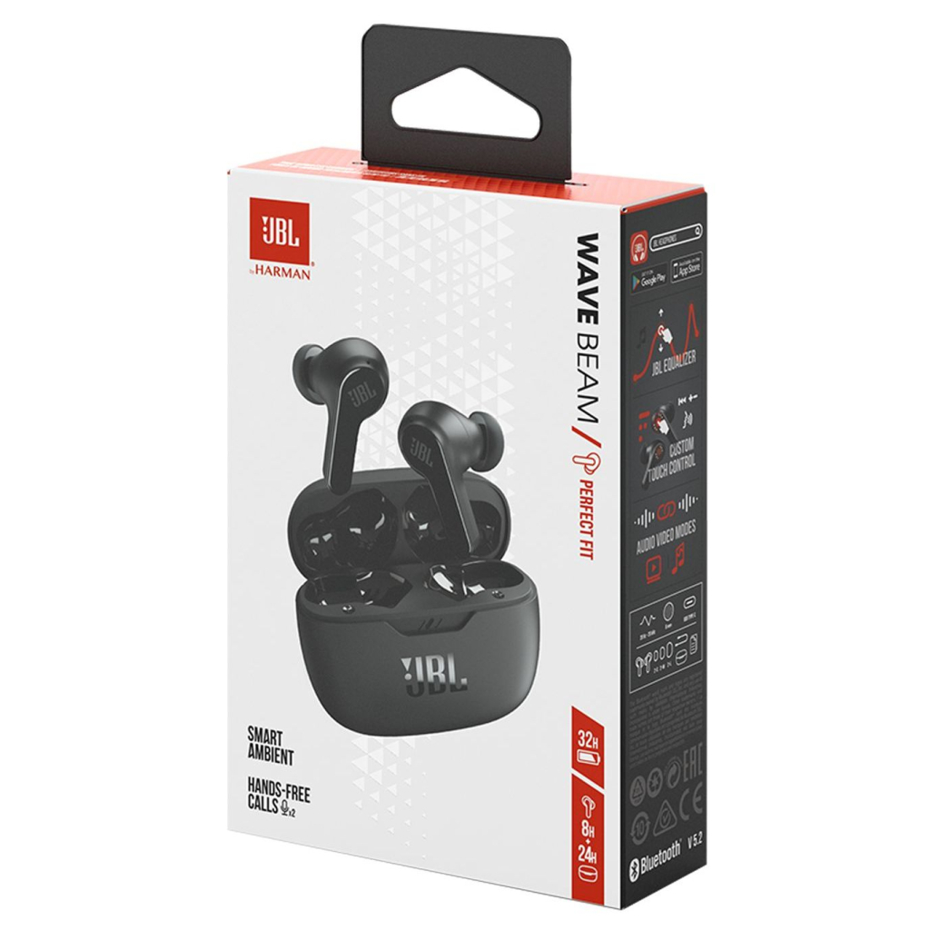 Наушники JBL Wave Beam TWS Black (JBLWBEAMBLK) - 8