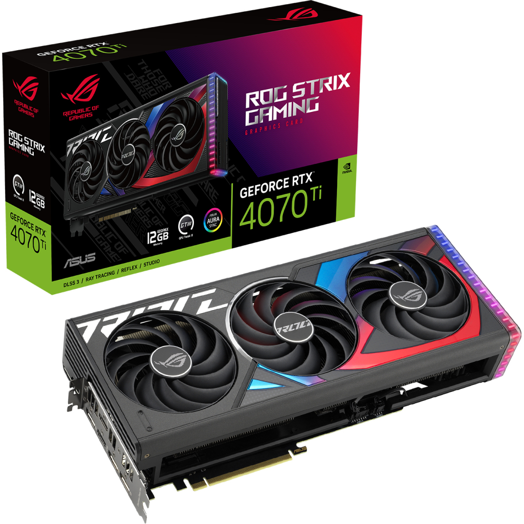 Видеокарта ASUS GeForce RTX4070Ti 12Gb ROG STRIX GAMING (ROG-STRIX-RTX4070TI-12G-GAMING) - 9