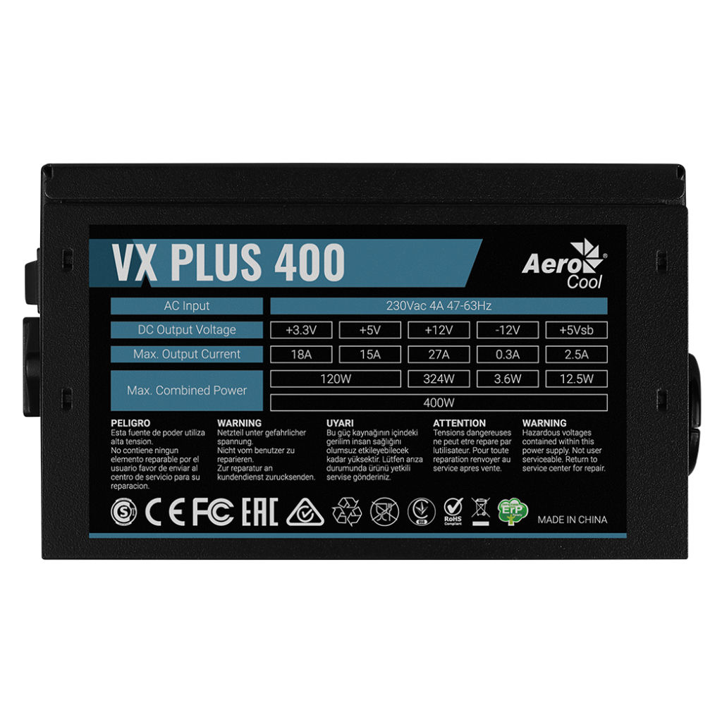 Блок питания AeroCool 400W VX Plus (ACPN-VS40NEY.11) - 5