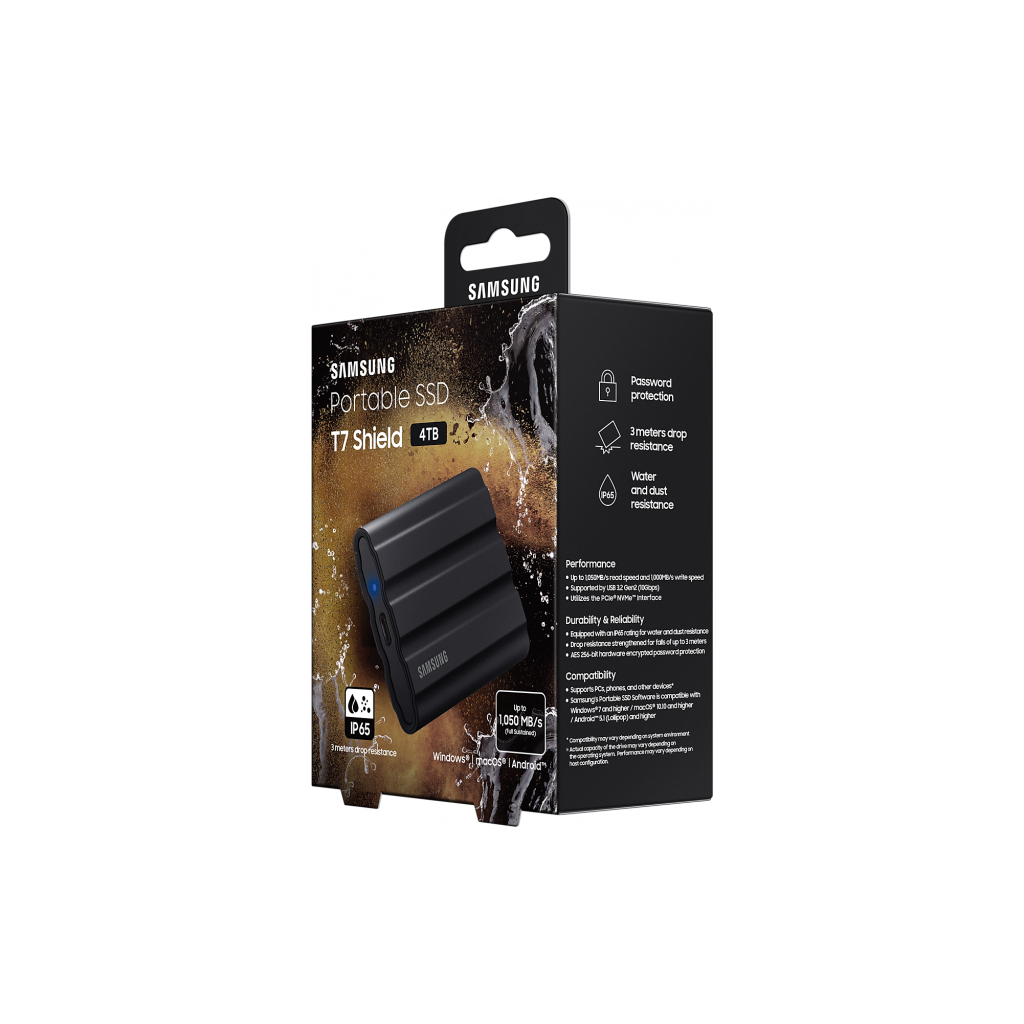 Накопитель SSD USB 3.2 2TB T7 Shield Samsung (MU-PE2T0S/EU) - 11