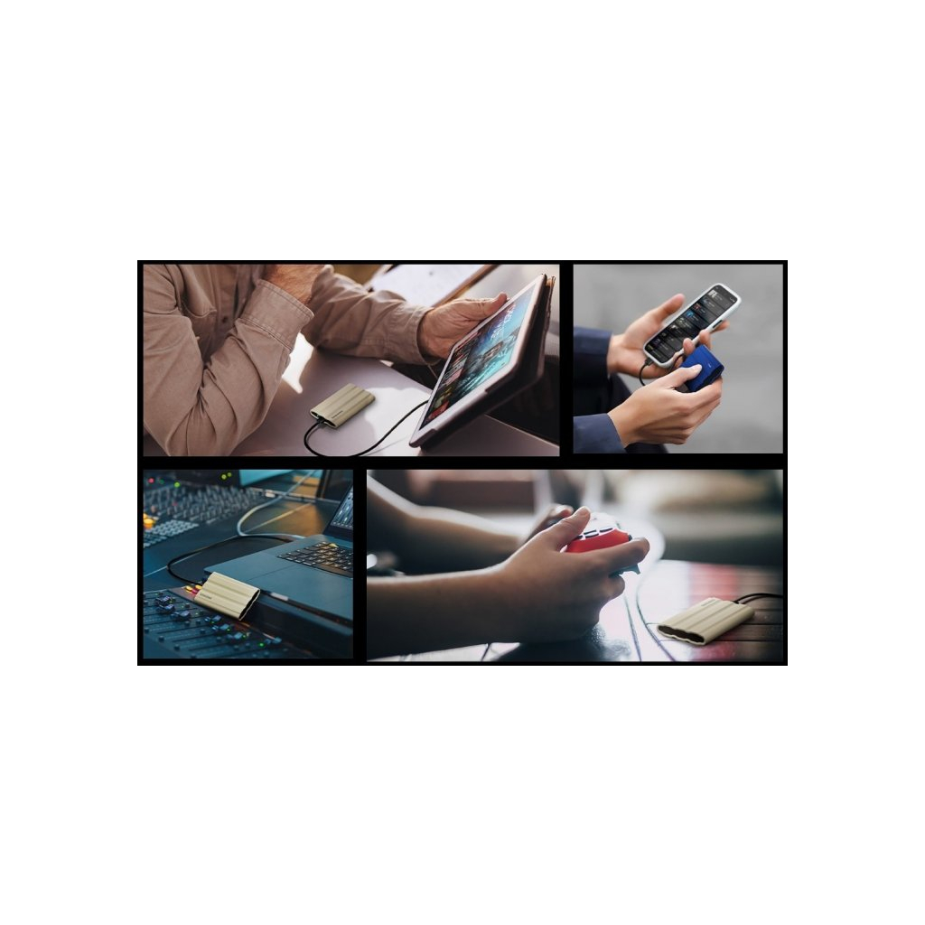 Накопитель SSD USB 3.2 2TB T7 Shield Samsung (MU-PE2T0K/EU) - 7