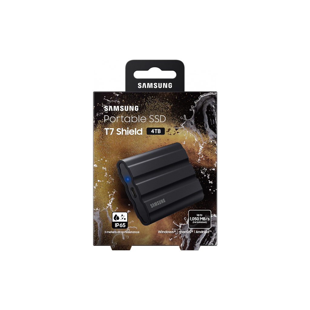 Накопитель SSD USB 3.2 4TB T7 Shield Samsung (MU-PE4T0S/EU) - 10