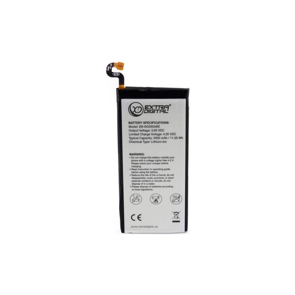 Аккумуляторная батарея для телефона Extradigital Samsung Galaxy S7 (EB-BG930ABE) 3000 mAh (BMS6420)