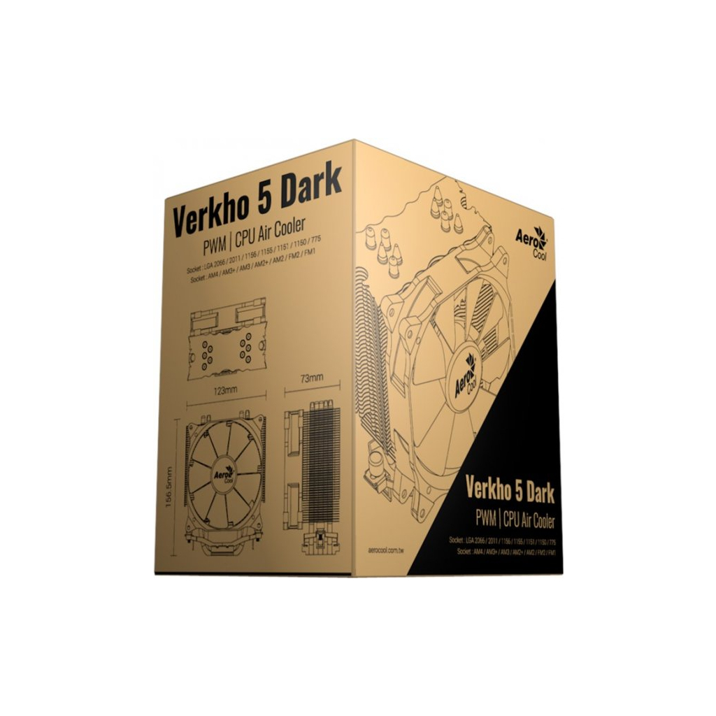 Кулер для процессора AeroCool Verkho 5 Dark (ACTC-NA30510.01) - 7
