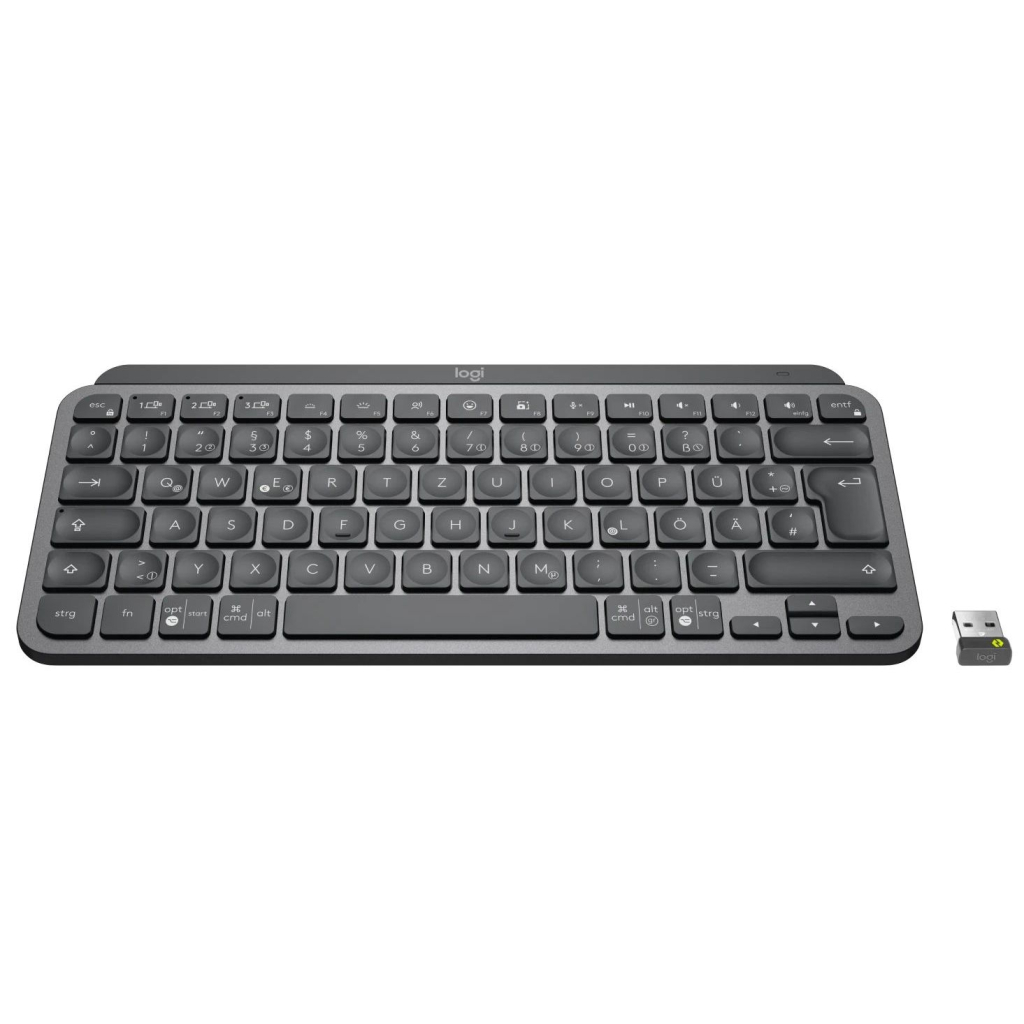 Клавиатура Logitech MX Keys Mini For Business Wireless Illuminated UA Graphite (920-010608) - 1