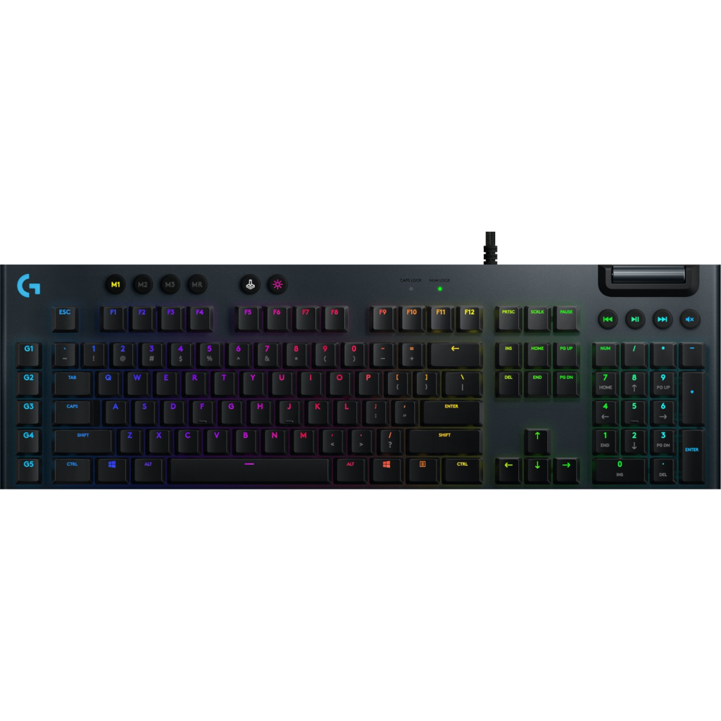 Клавиатура Logitech G815 Lightsync RGB Mechanical GL Linear USB UA Black (920-009008)