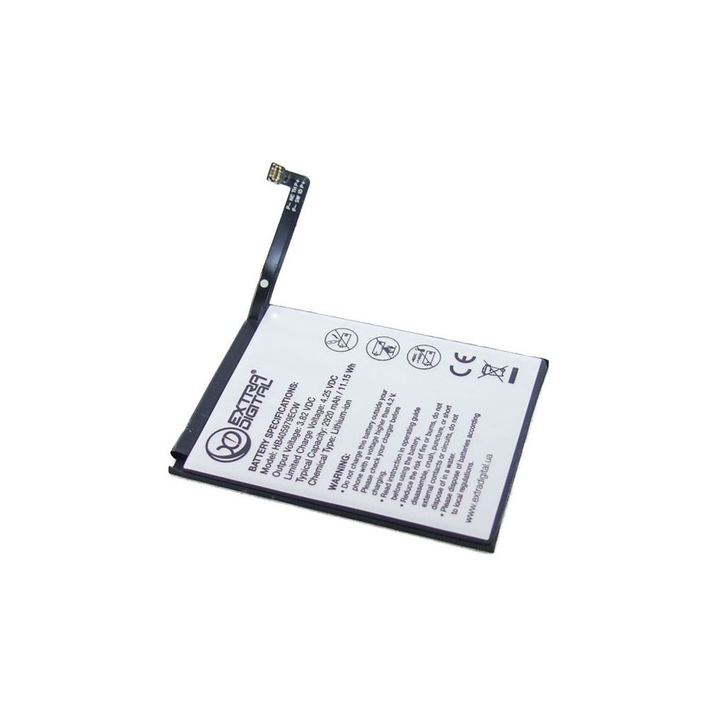 Аккумуляторная батарея для телефона Extradigital Huawei Nova Plus HB405979ECW 2920 mAh (BMH6497) - 1
