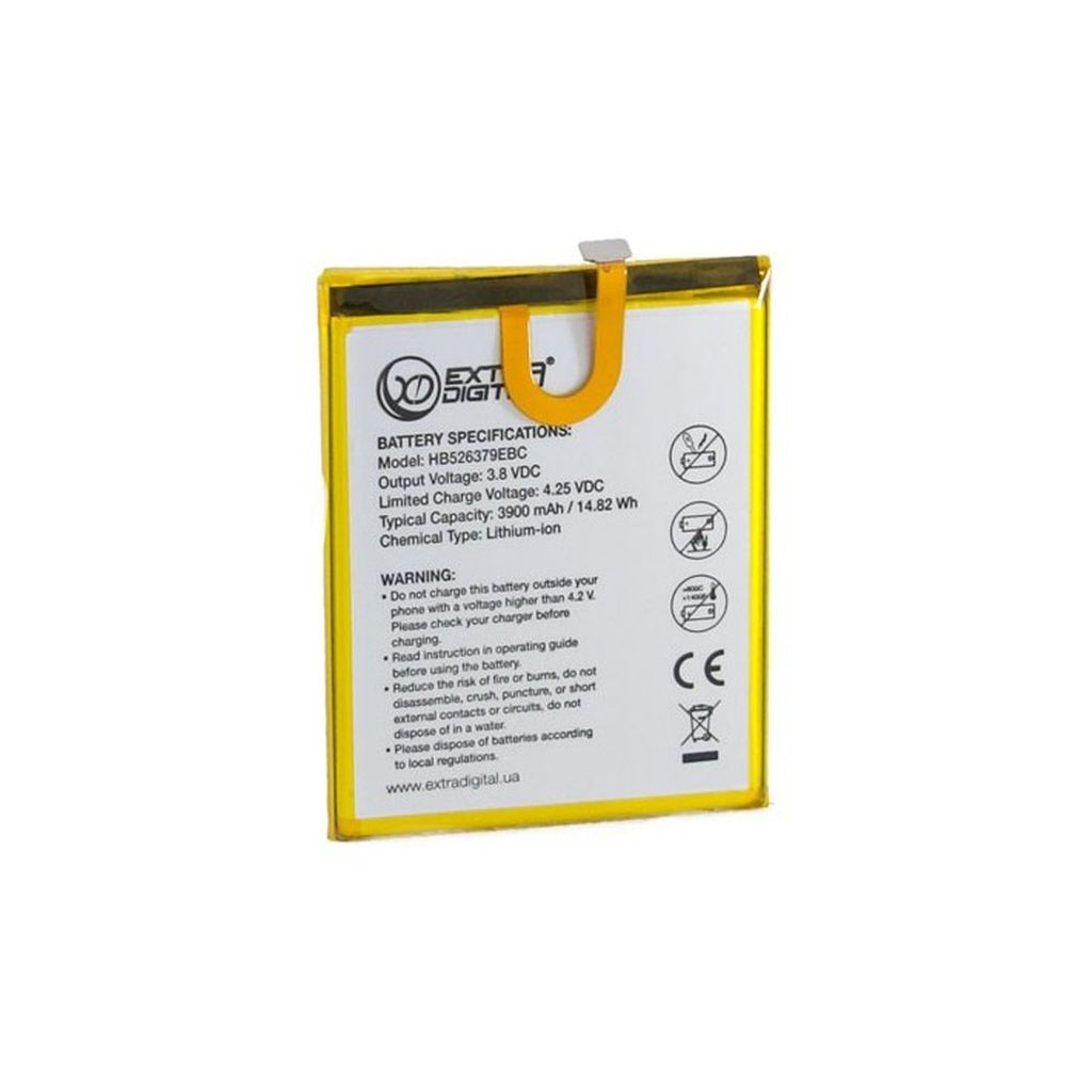 Аккумуляторная батарея для телефона Extradigital Huawei Y6 Pro 3900 mAh (BMH6495) - 1 Аккумуляторная батарея для телефона Extradigital Huawei Y6 Pro 3900 mAh (BMH6495) - 1