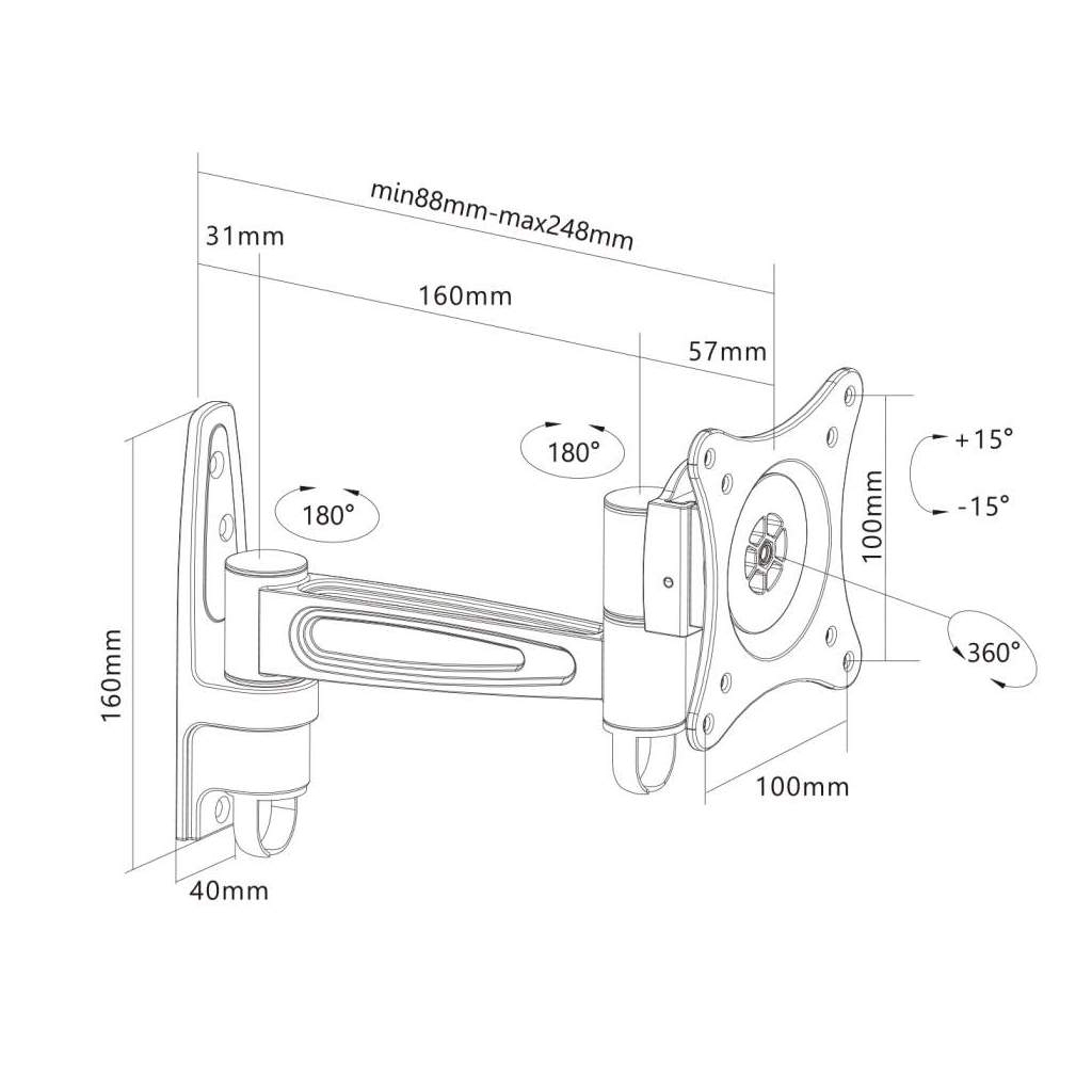 Кронштейн Manhattan MH TV 13" - 32" (423700) - 3 Кронштейн Manhattan MH TV 13" - 32" (423700) - 3