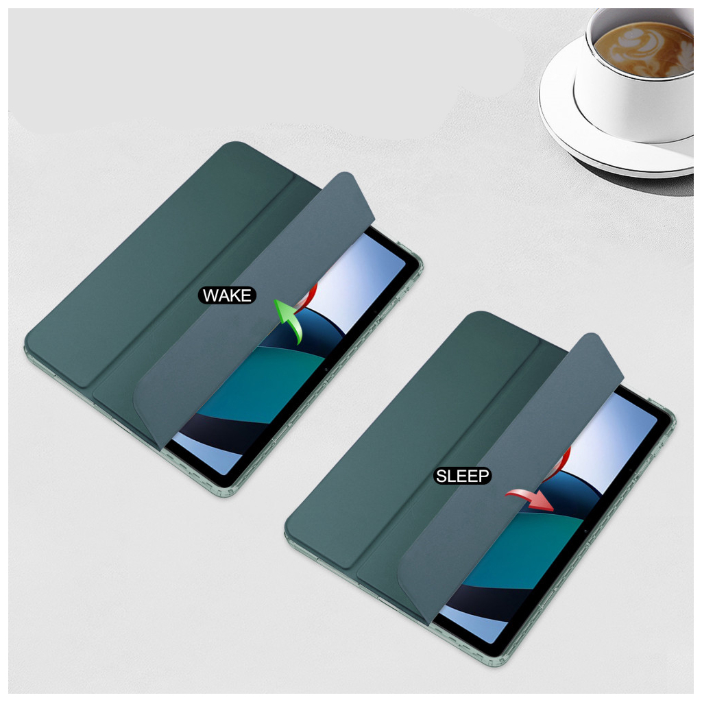 Чехол для планшета BeCover Soft Edge w\pencil mount Xiaomi Redmi Pad 10.61" 2022 Dark Green (708745) - 4