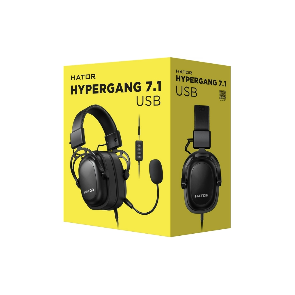 Наушники Hator Hypergang 7.1 USB Black (HTA-840) - 7