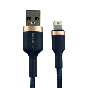 Дата кабель USB 2.0 AM to Lightning 1.0m MI-71 2.4A Navy Blue Mibrand (MIDC/71LNB)
