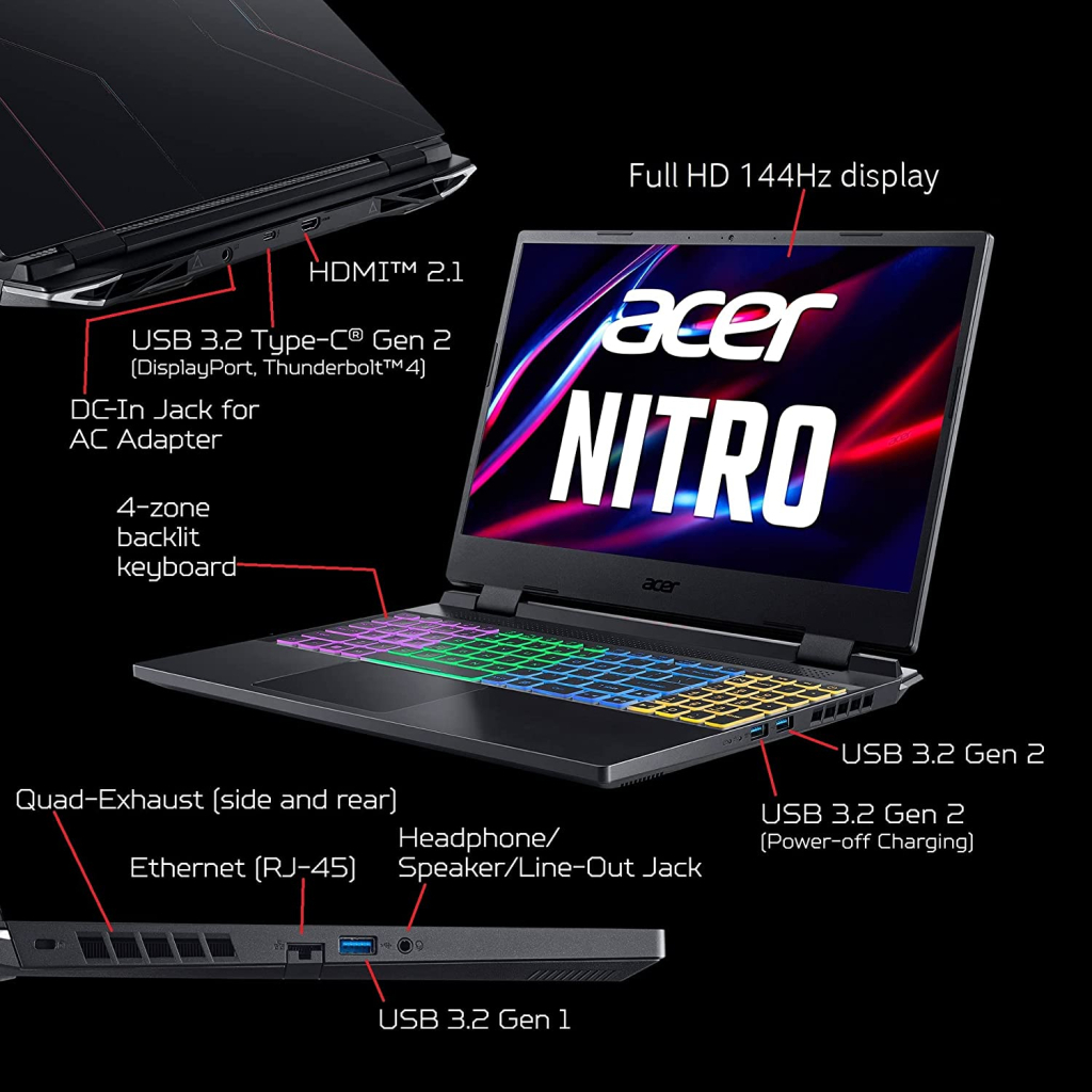 Ноутбук Acer Nitro 5 AN515-58 (NH.QFMEU.008) - 5
