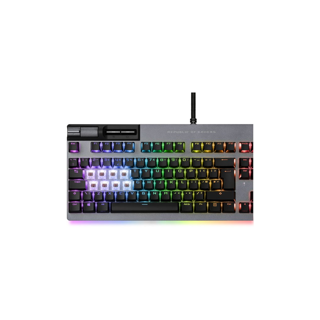 Клавиатура ASUS ROG Strix Flare II Animate NX Red USB Black (90MP02E6-BKRA00) - 1