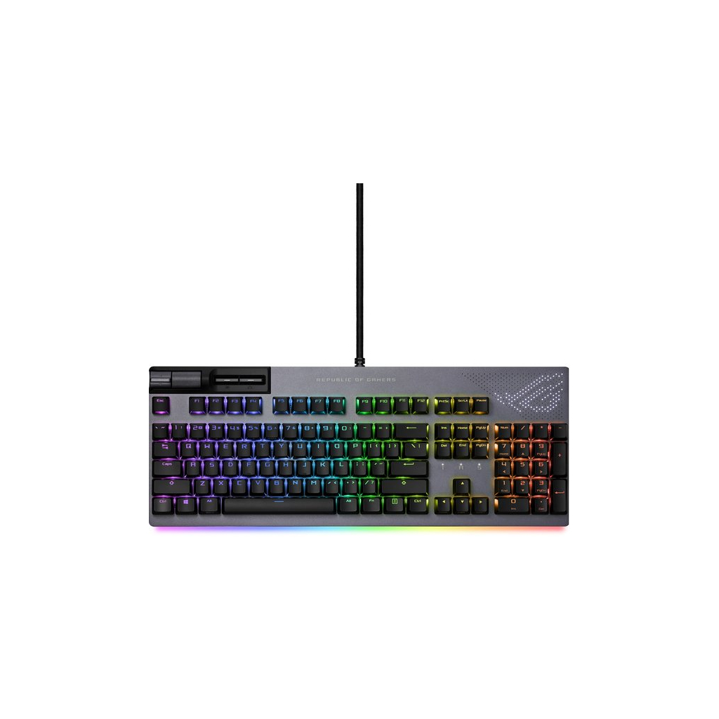 Клавиатура ASUS ROG Strix Flare II Animate NX Red USB Black (90MP02E6-BKRA00) - 2