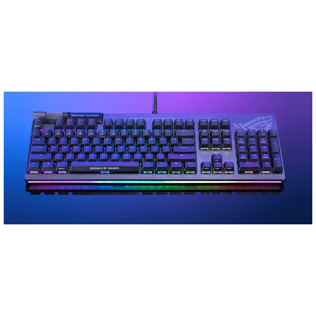 Клавиатура ASUS ROG Strix Flare II Animate NX Red USB Black (90MP02E6-BKRA00) - 9