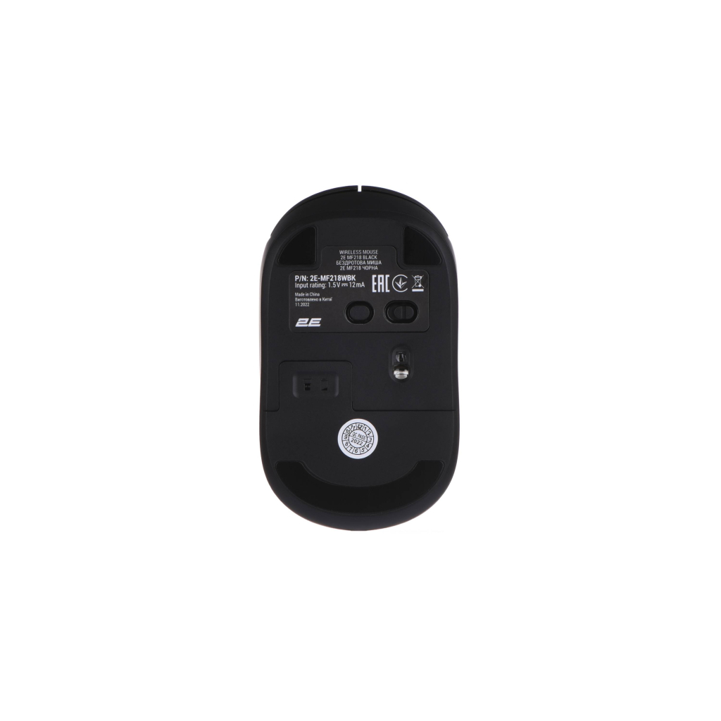 Мышка 2E MF218 Silent Wireless/Bluetooth Black (2E-MF218WBK) - 7