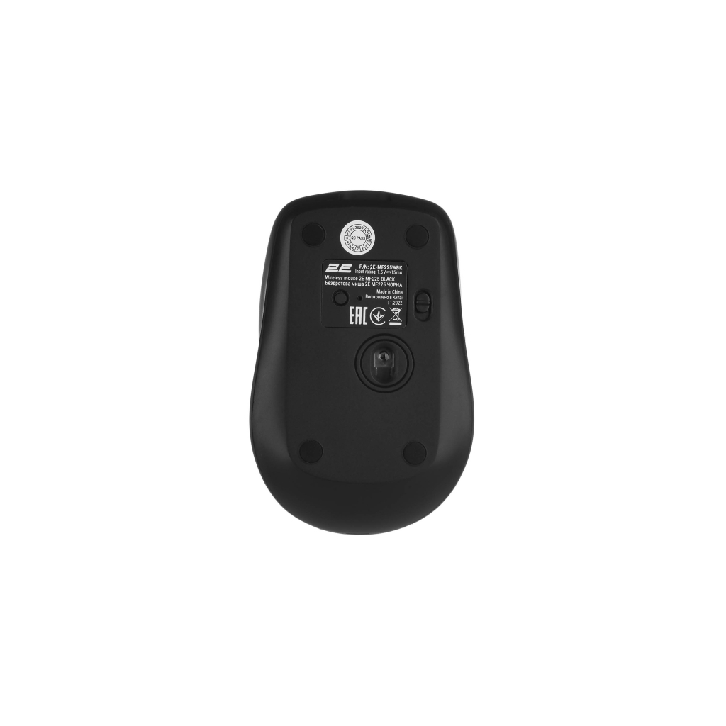 Мышка 2E MF225 Silent Wireless/Bluetooth Black (2E-MF225WBK) - 7
