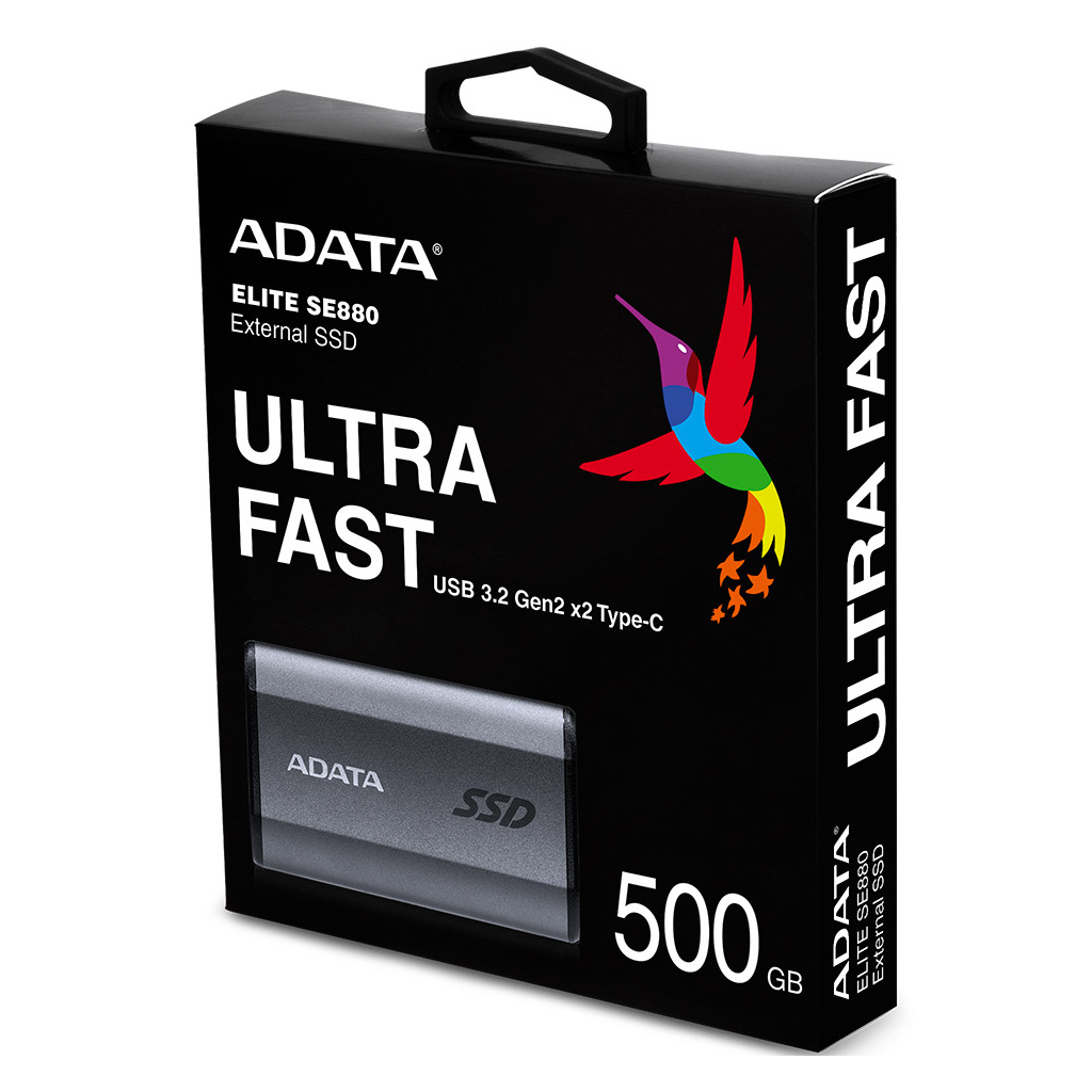 Накопитель SSD USB 3.2 500GB ADATA (AELI-SE880-500GCGY) - 6 Накопитель SSD USB 3.2 500GB ADATA (AELI-SE880-500GCGY) - 6