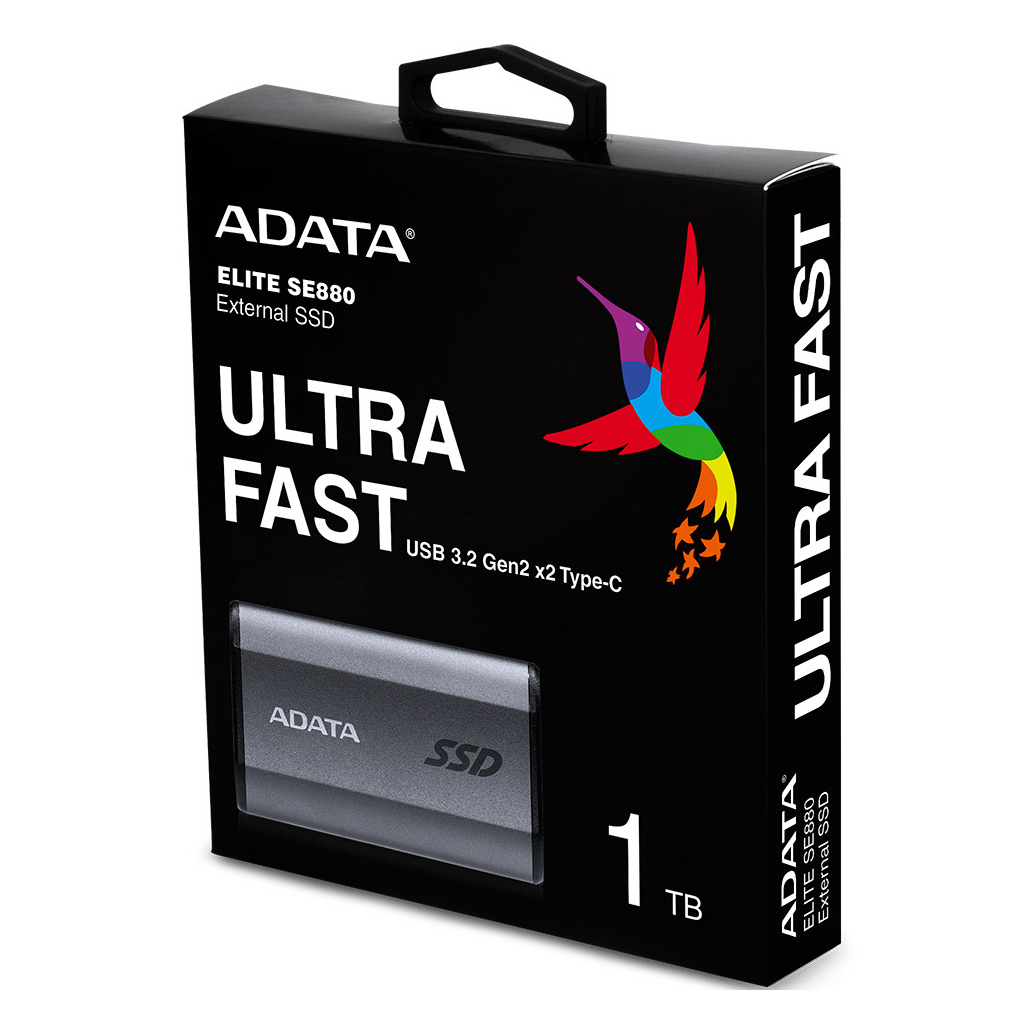 Накопитель SSD USB 3.2 1TB ADATA (AELI-SE880-1TCGY) - 5 Накопитель SSD USB 3.2 1TB ADATA (AELI-SE880-1TCGY) - 5